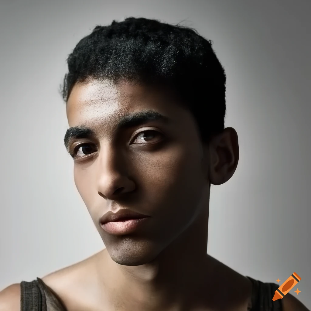 Arab man with black and white keffiyeh in a public square on Craiyon
