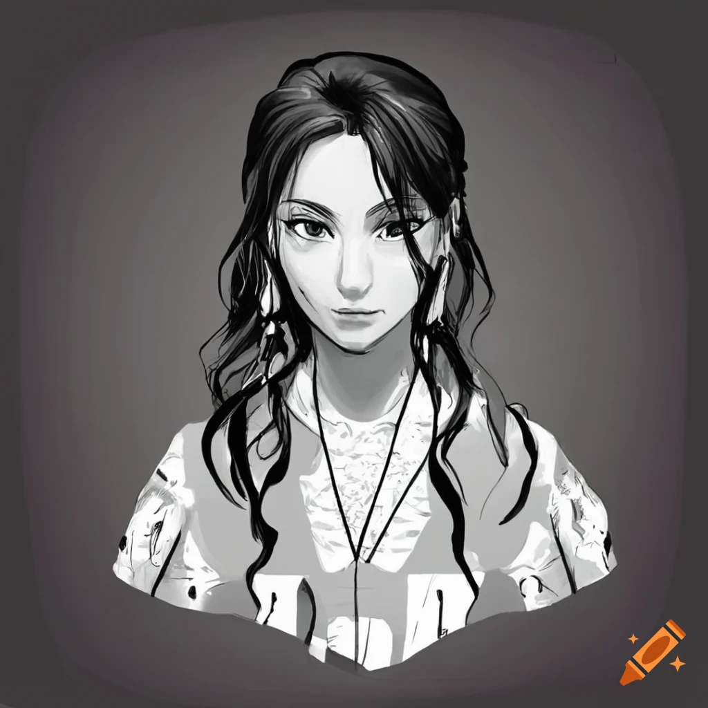 Solenn Heussaff in barong tagalog with Leif Jones style ink artwork