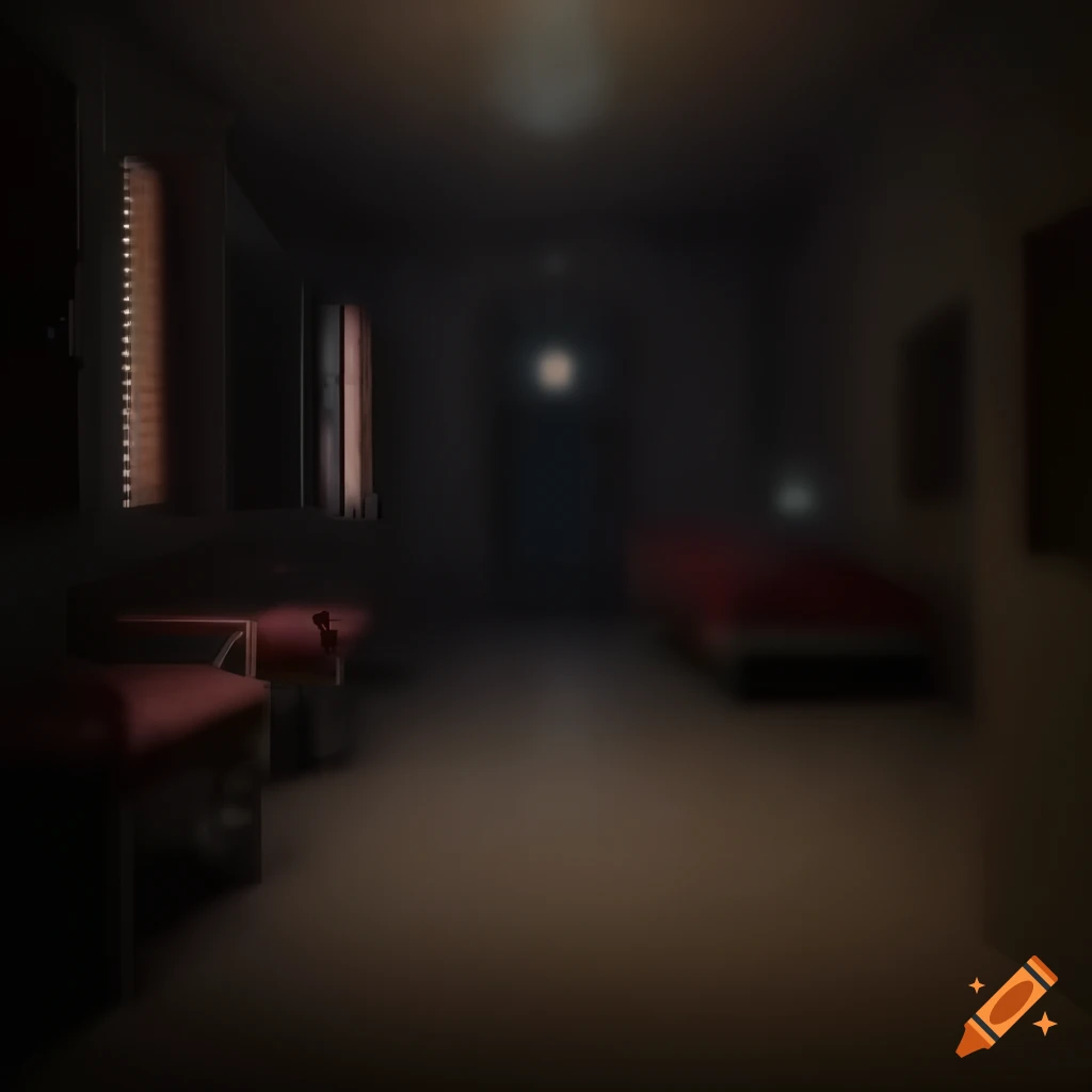 Suspenseful hospital room with dim lighting and mysterious atmosphere