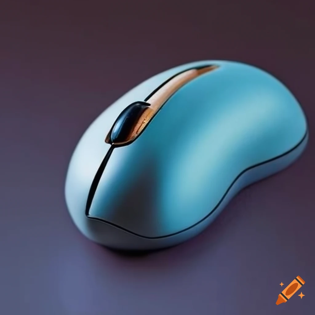 Unique computer mouse made of meteorite and ceramic smalt on Craiyon
