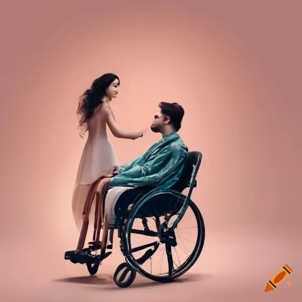 Romantic couple - handsome man standing next to a beautiful woman in a ...