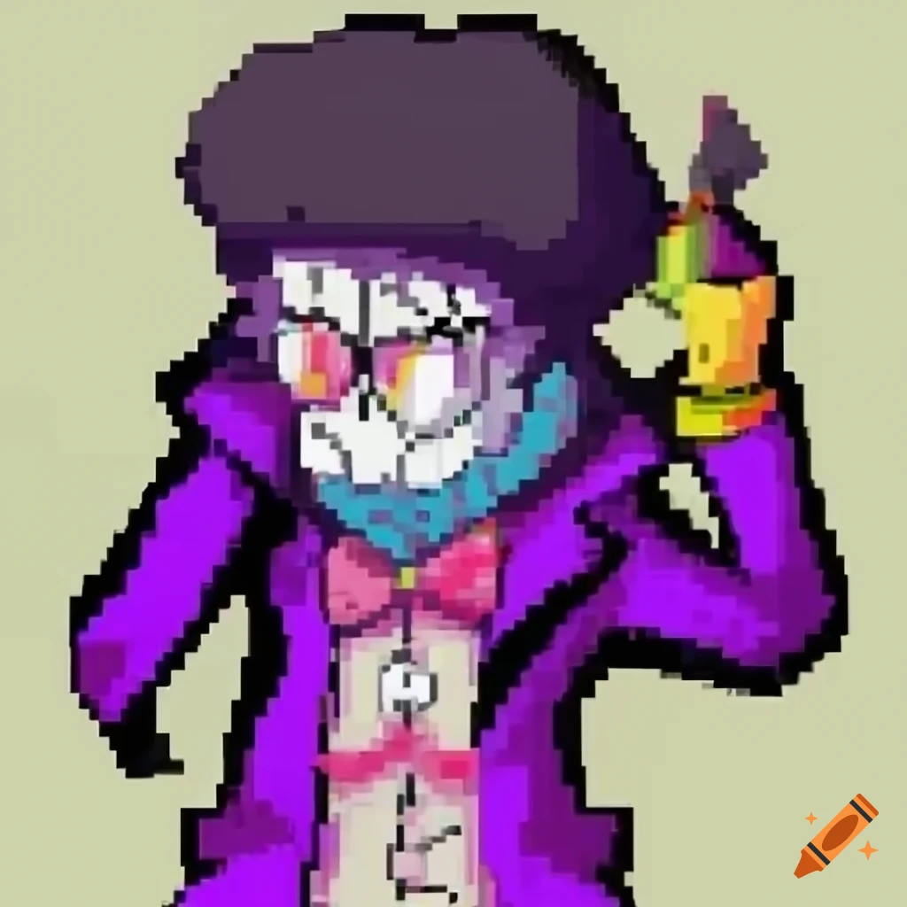 Spamton Neo character from Deltarune in unique art style
