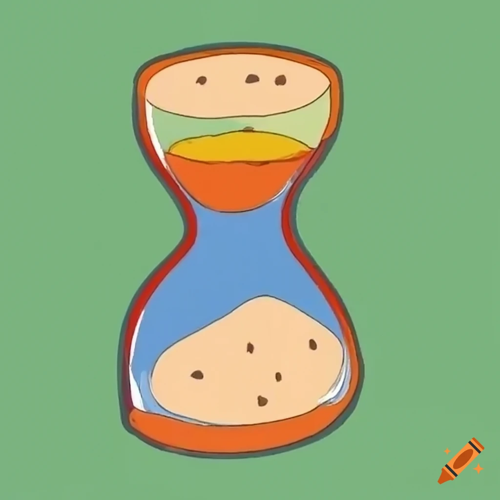 Simple egg timer on plain background