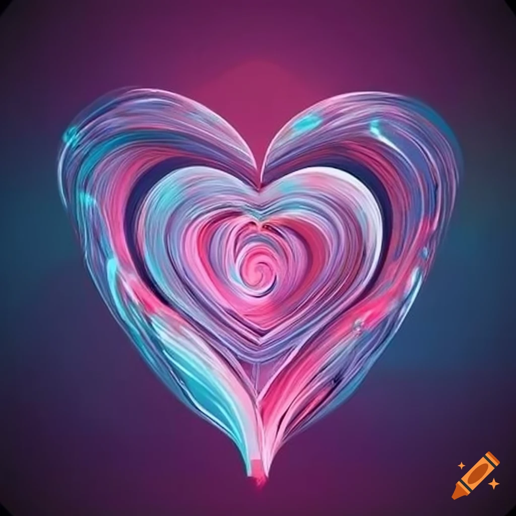 Love shape design element on Craiyon