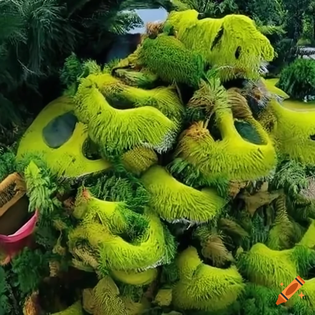 Future sustainable city growing from a living tree with breathing walls