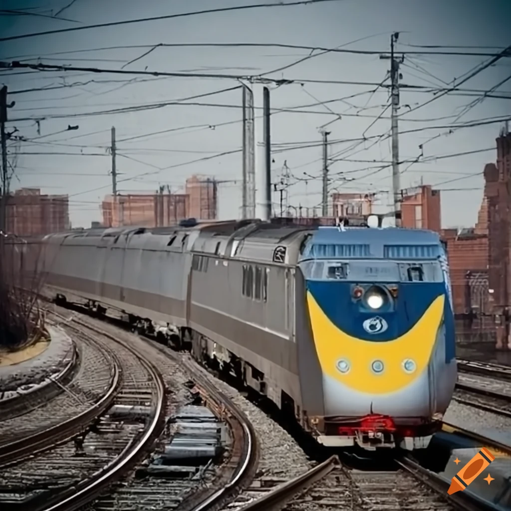 Acela Express Trainset in Sunnyside Yard, Brooklyn, NY