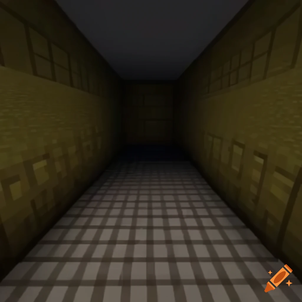 Minecraft backrooms liminal space