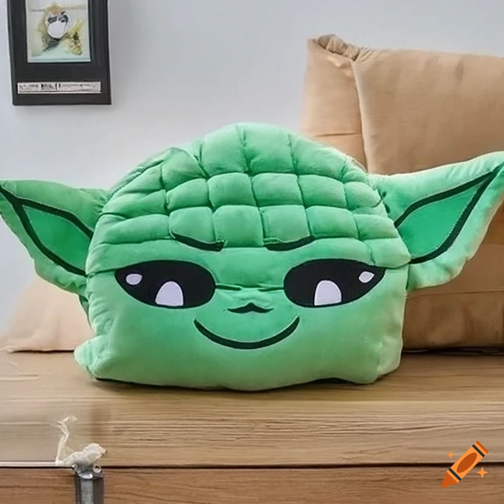 Kawaii Yoda Head Pillows