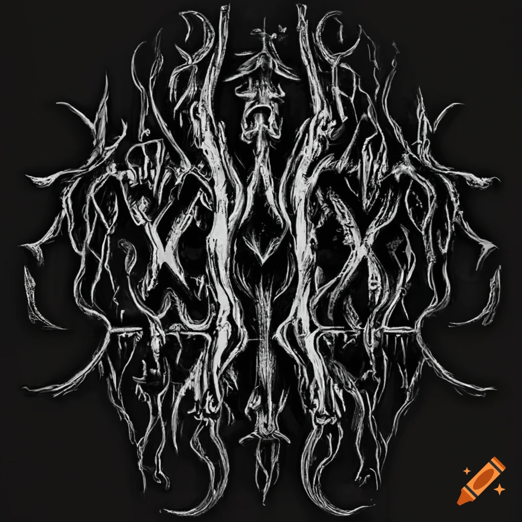 Black metal logo with the word Viragos