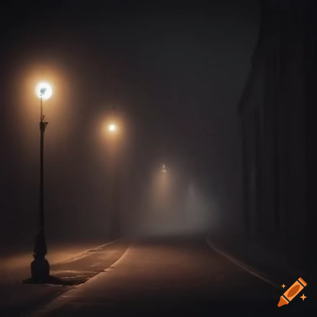 Streetlamp in the fog