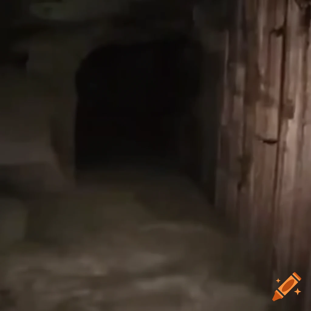 1989 cave entrance to library with wooden structures and books
