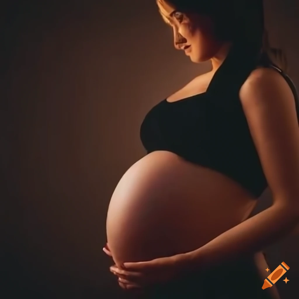 Pregnant woman experiencing contractions