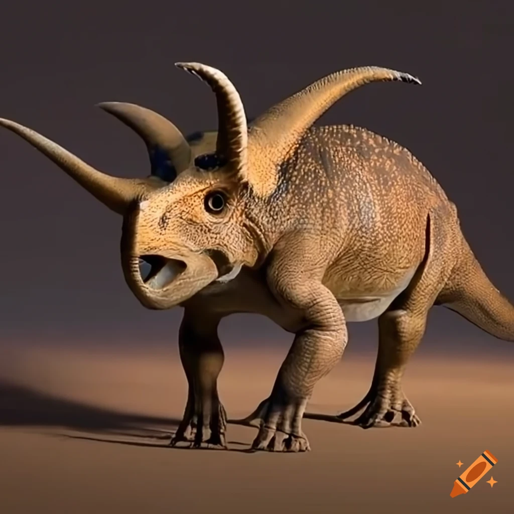 Protoceratops in an Arizona desert environment