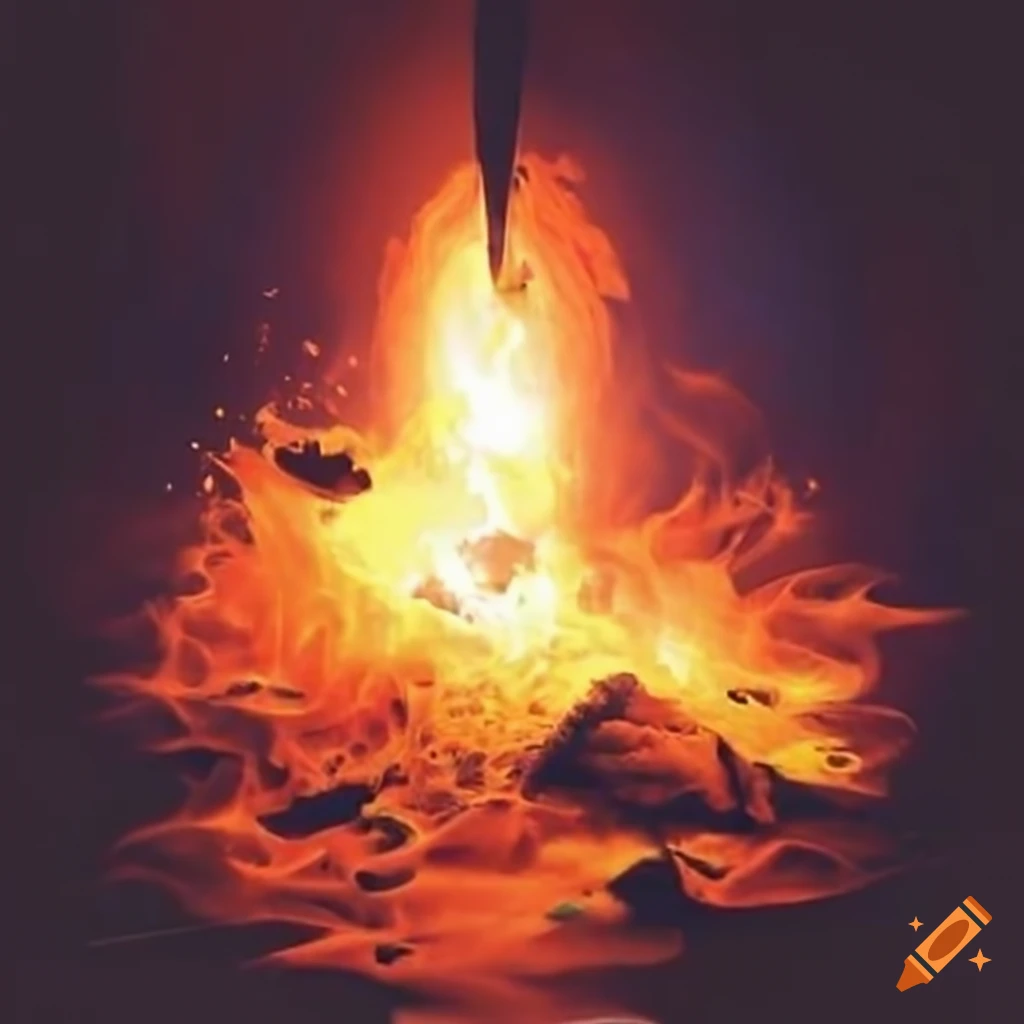 Fire blast on Craiyon