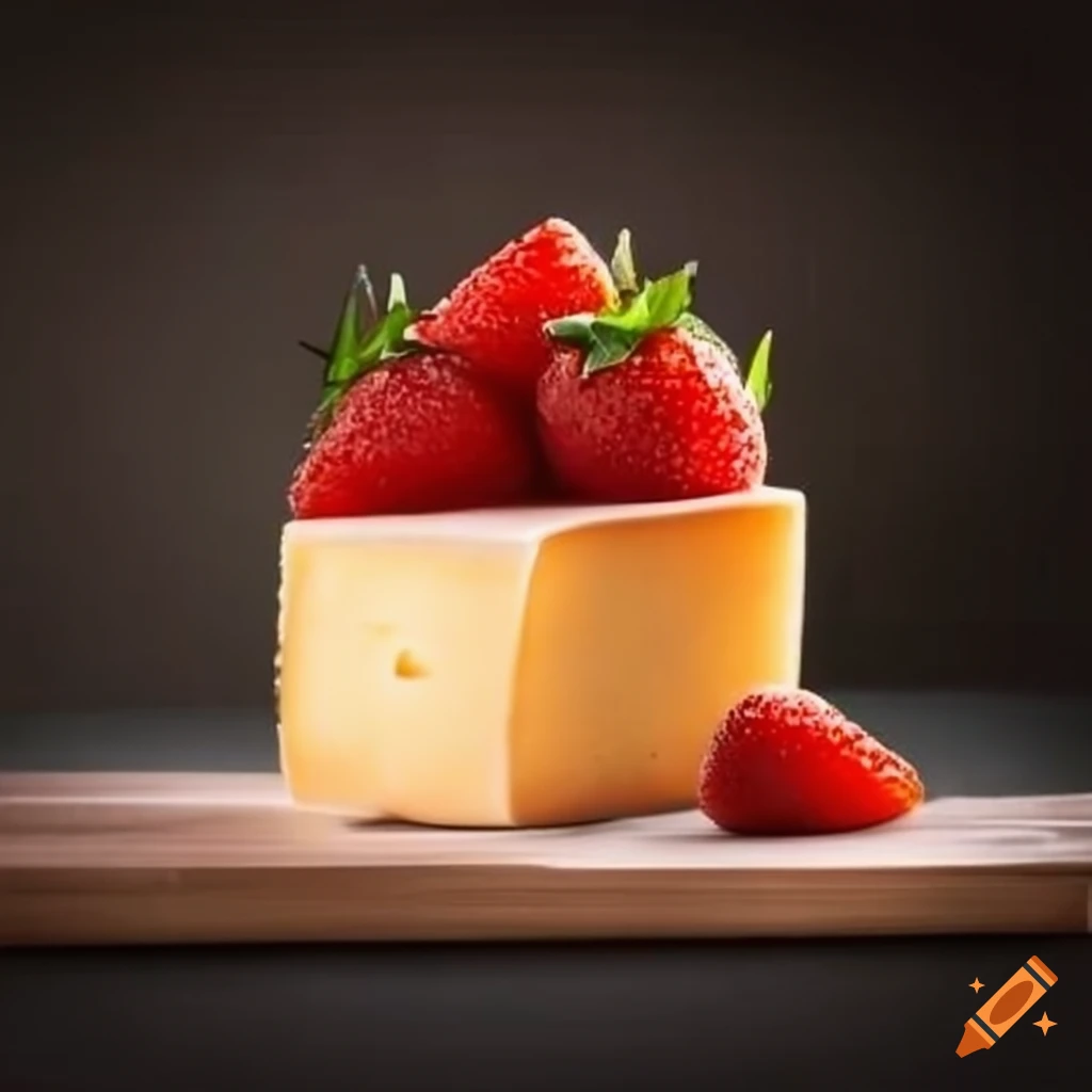 Strawberry with cheese