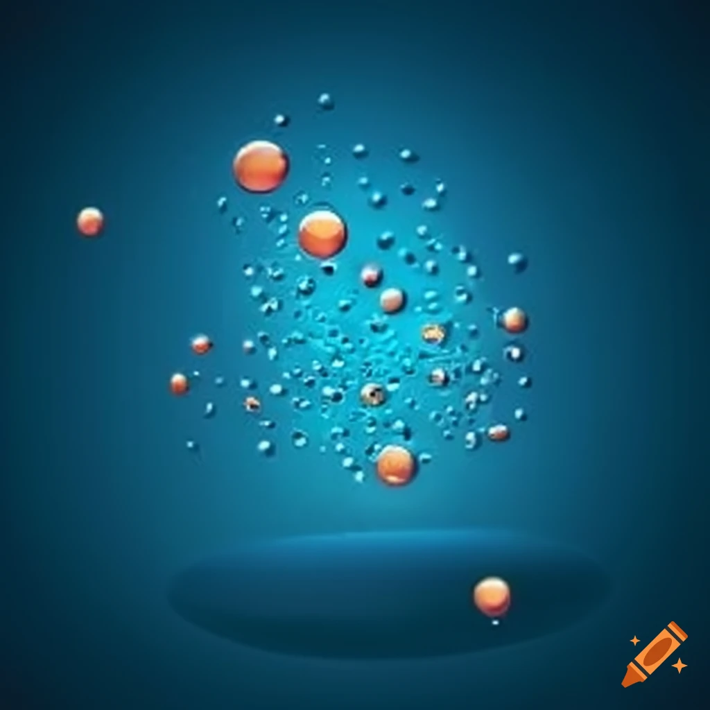 Modern logo for a cellular grout production company with tiny bubbles