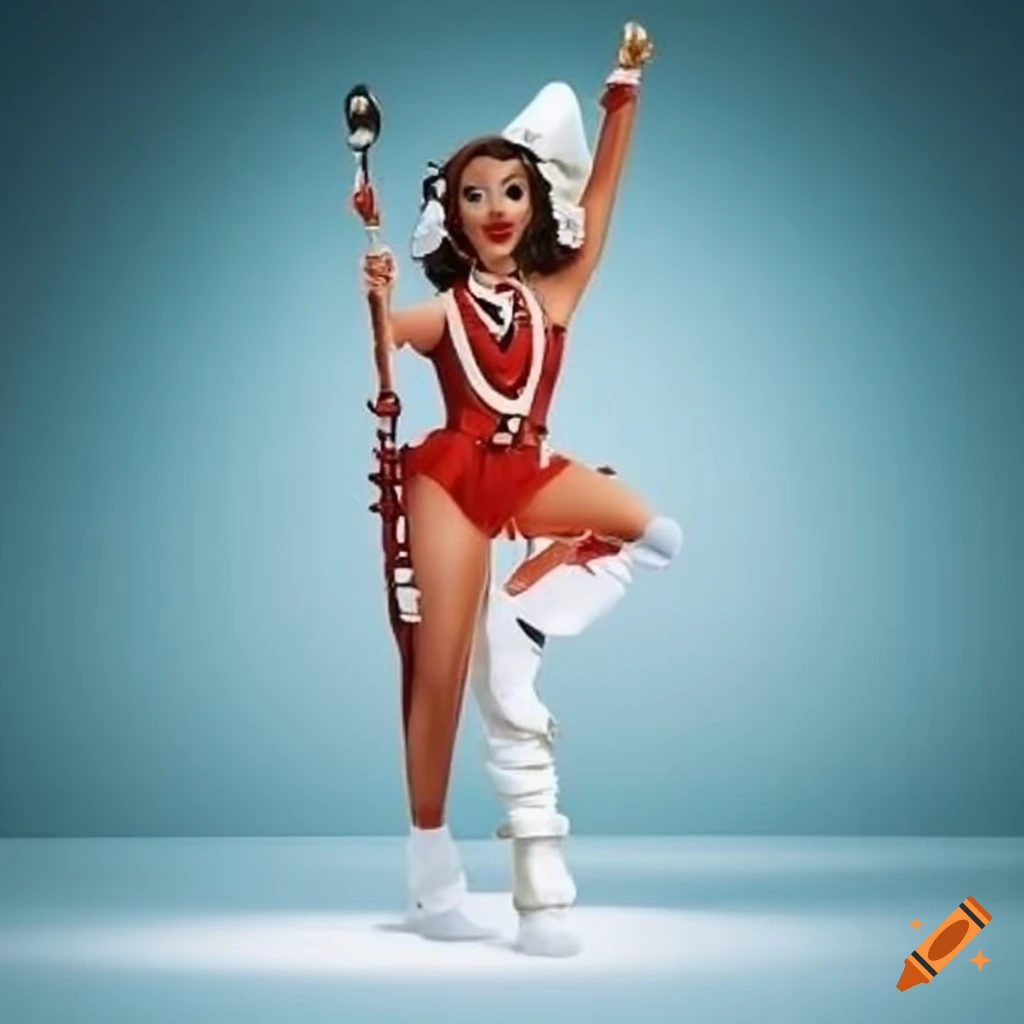 Majorette performing at an event