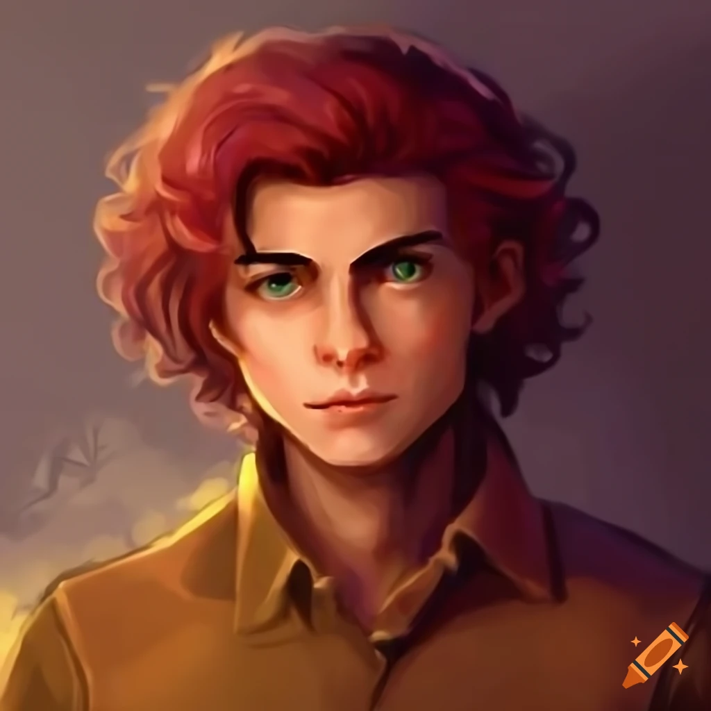 Realistic depiction of elliot from stardew valley on Craiyon