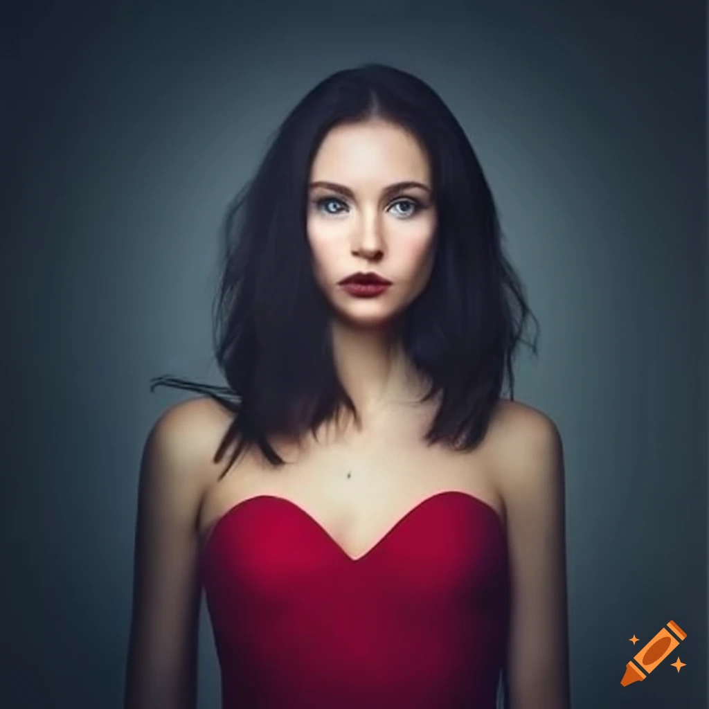 Woman using social network