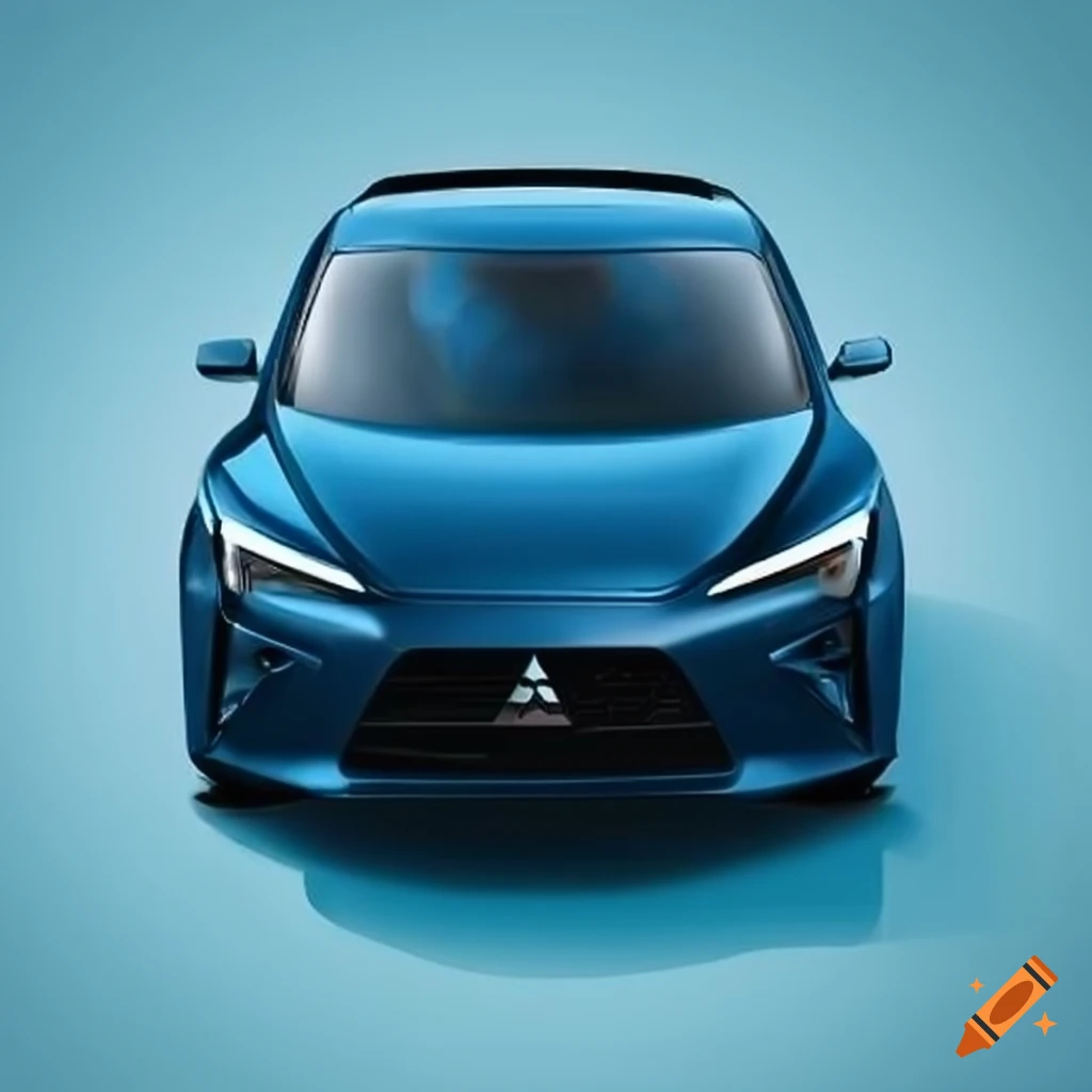 Sleek blue Mitsubishi 3000 Plug-In with modern design - Coming Spring 2026