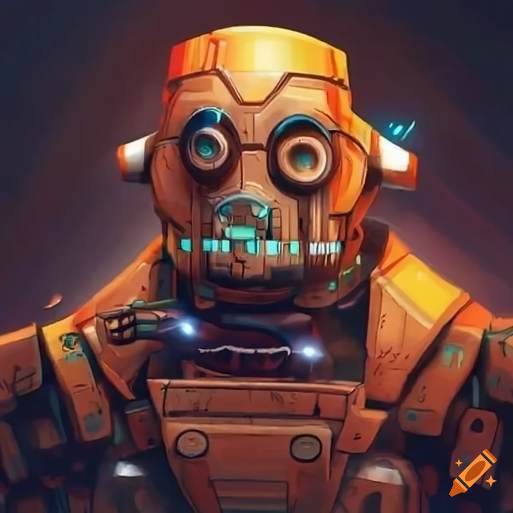 Comedians in mechs getting coffee
