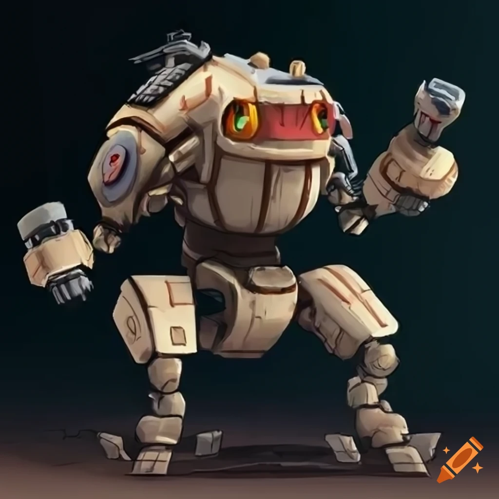 Unwieldy pancake mech