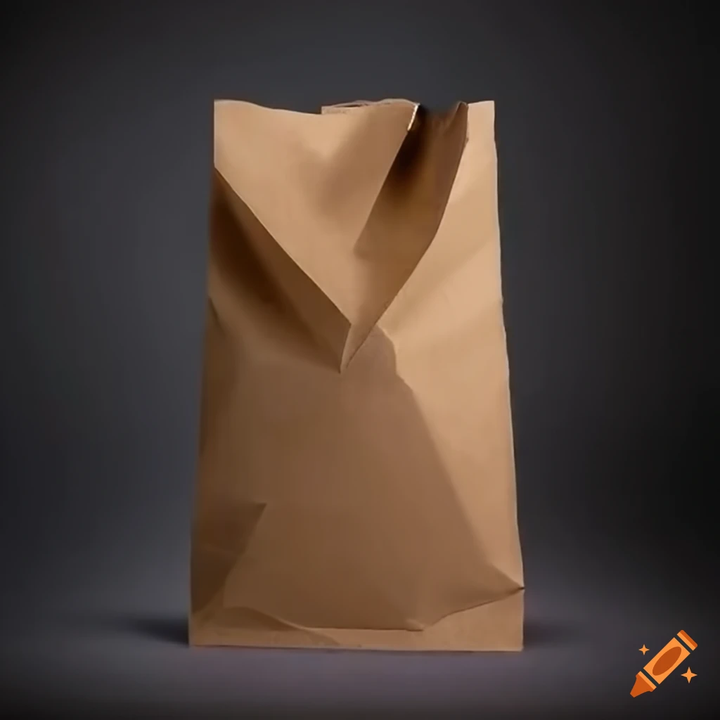 Open brown paper bag