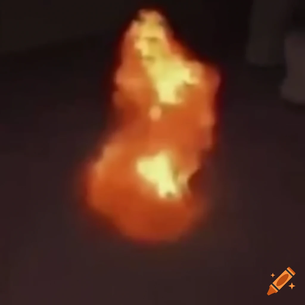 Dog meme exploding into sparkles on Craiyon