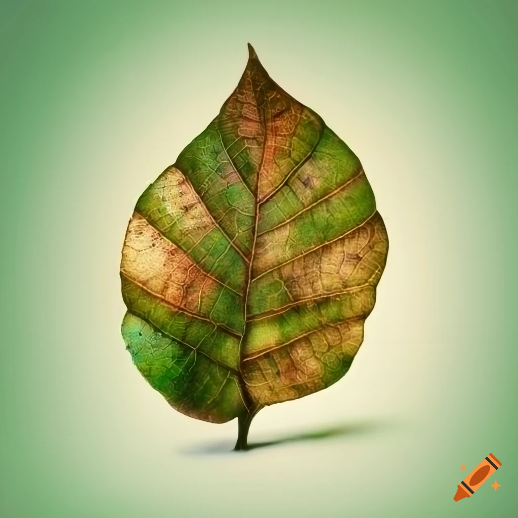 Tree inside a leaf within a shell