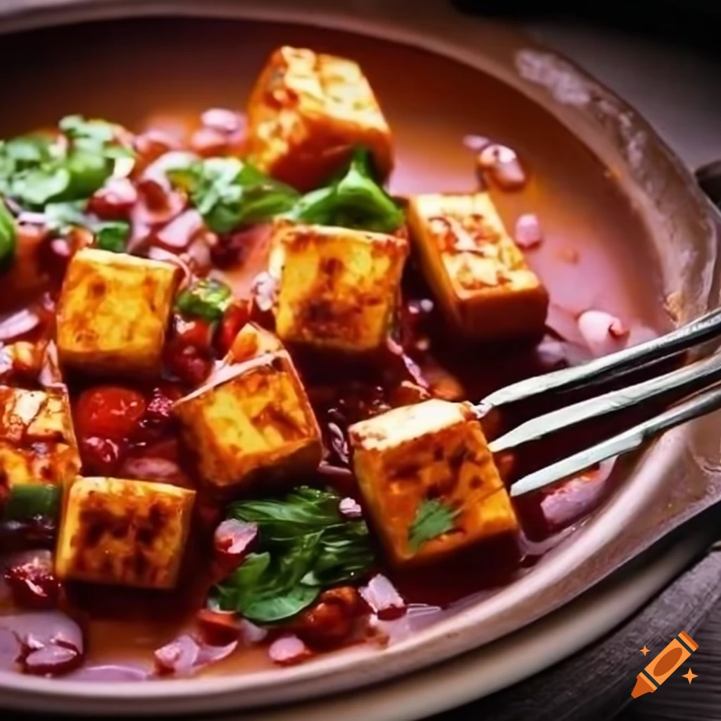 Paneer chilli Indo-Chinese dish