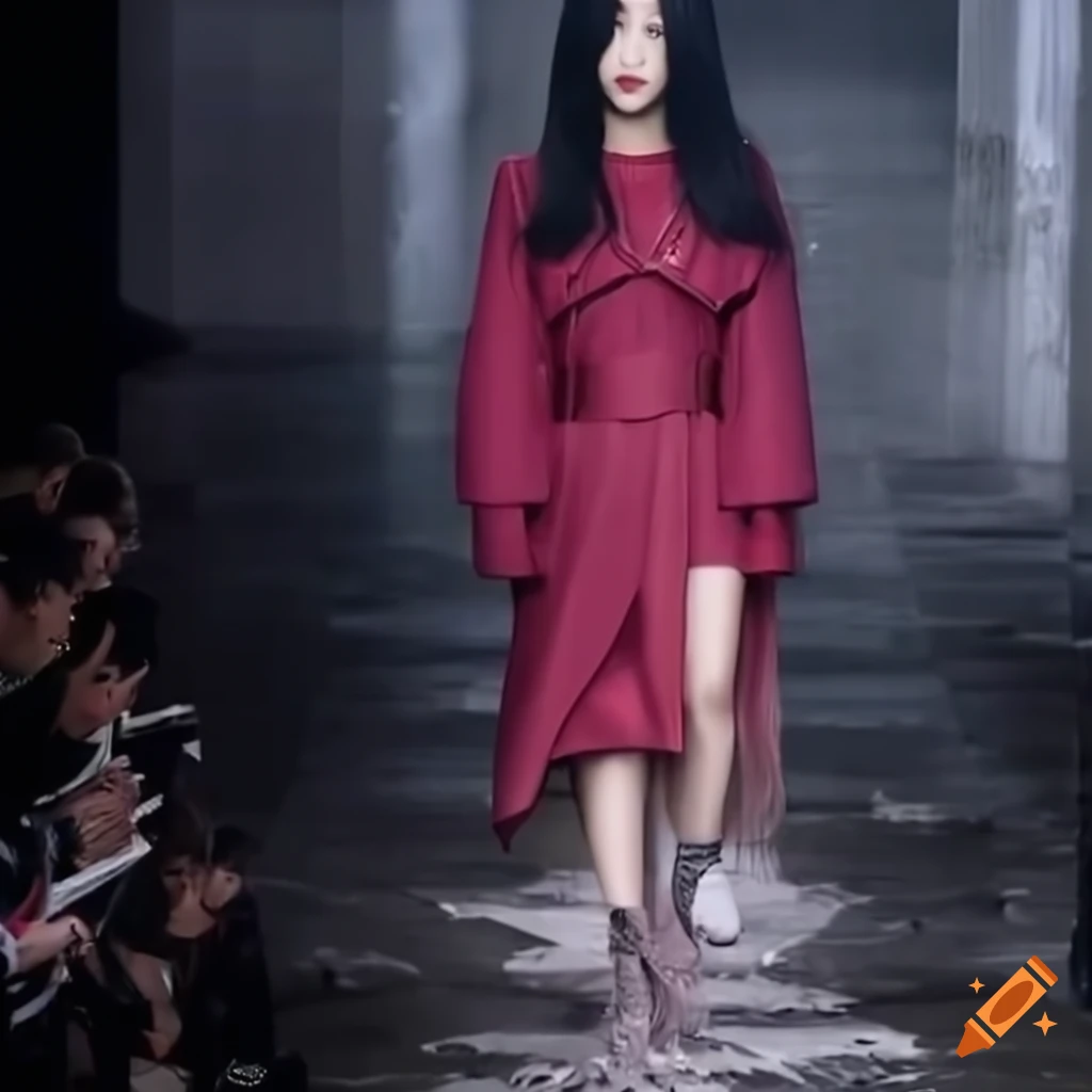 Blackpink Jisoo on Balenciaga runway showcasing Maximalist Minimalism collection