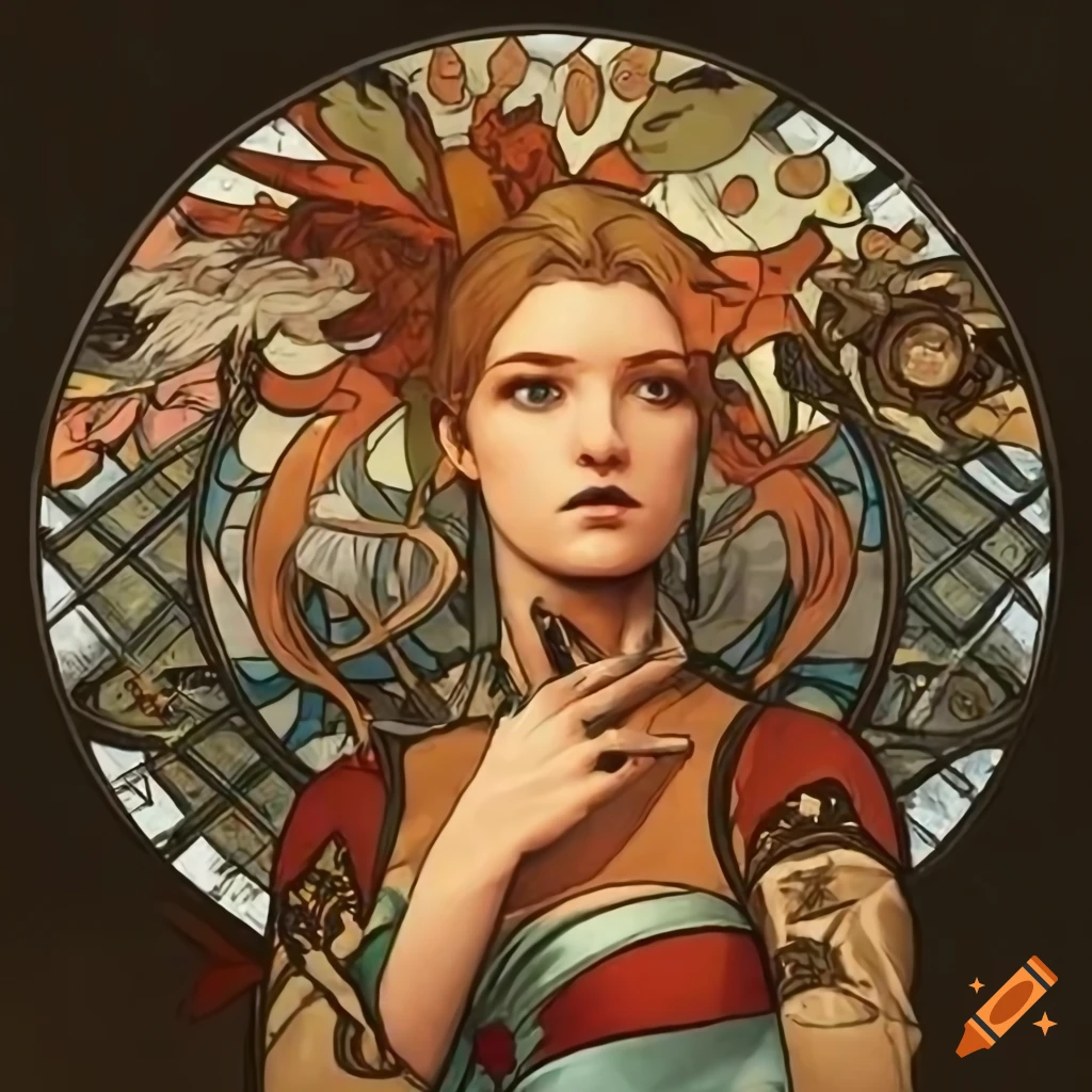 Star fox character in high definition art inspired by swedish metal