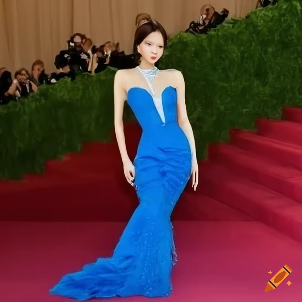 blackpink jennie blue dress Blush Pink Flower Girl Dress main image 0