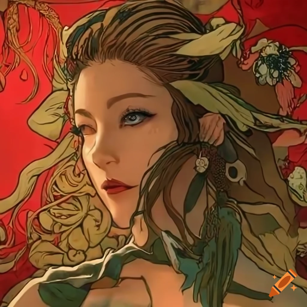Unbelievable cactus in high definition with Korean Metal Gear Solid and Alphonse Mucha influences