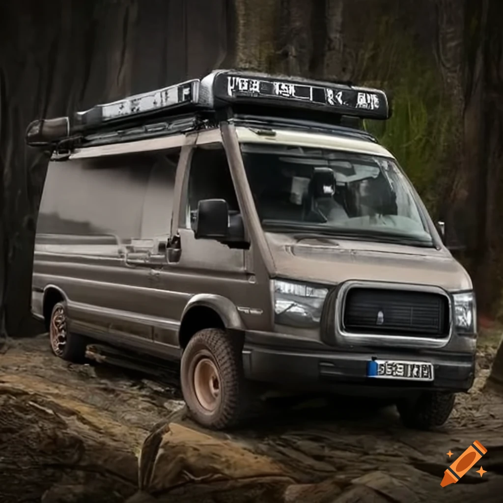 Offroad van on a book cover