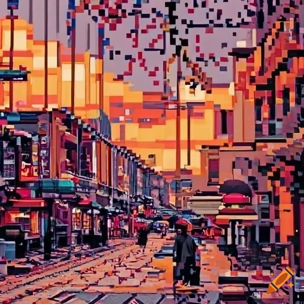 Istanbul Pixel Pixel art of Istanbul cityscape with a vintage feel on Craiyon