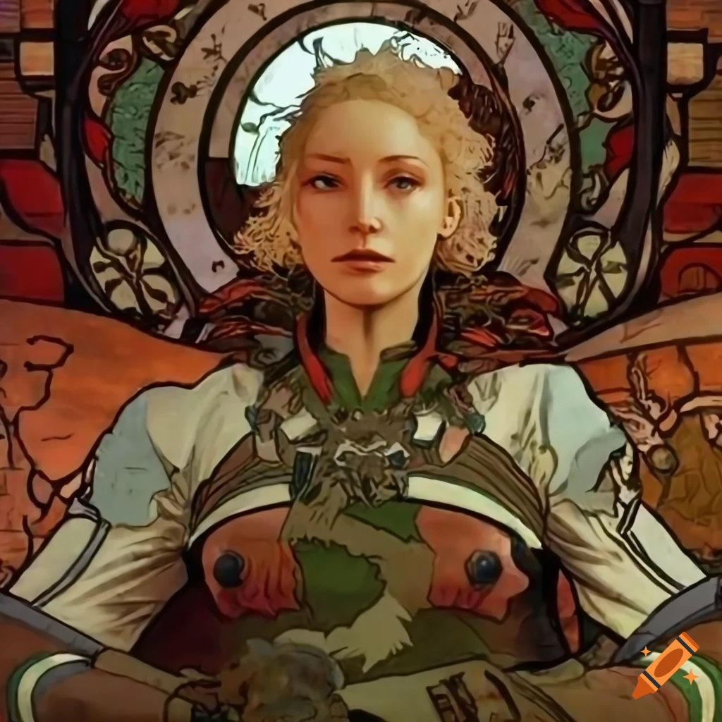 Star fox character in high definition art inspired by swedish metal