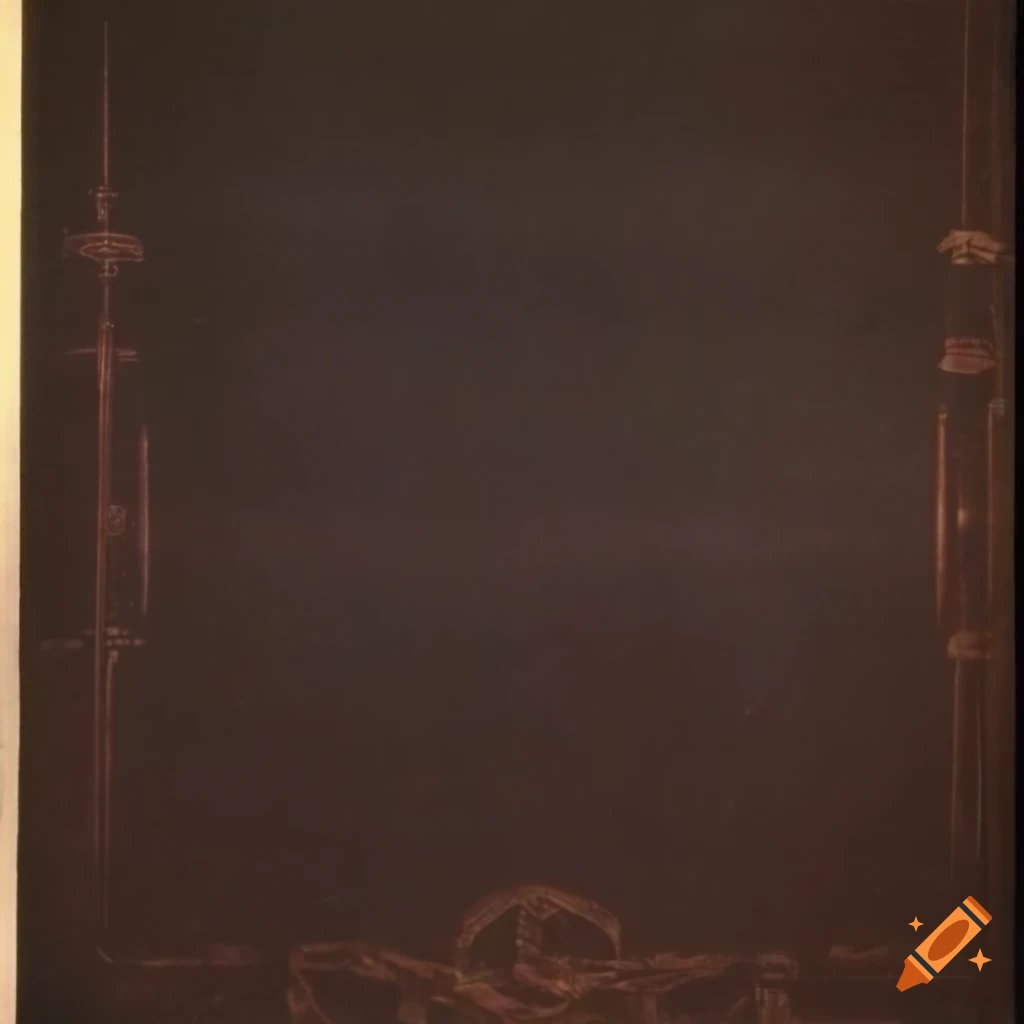 Vintage theater poster from 1934 in dark dreamy setting