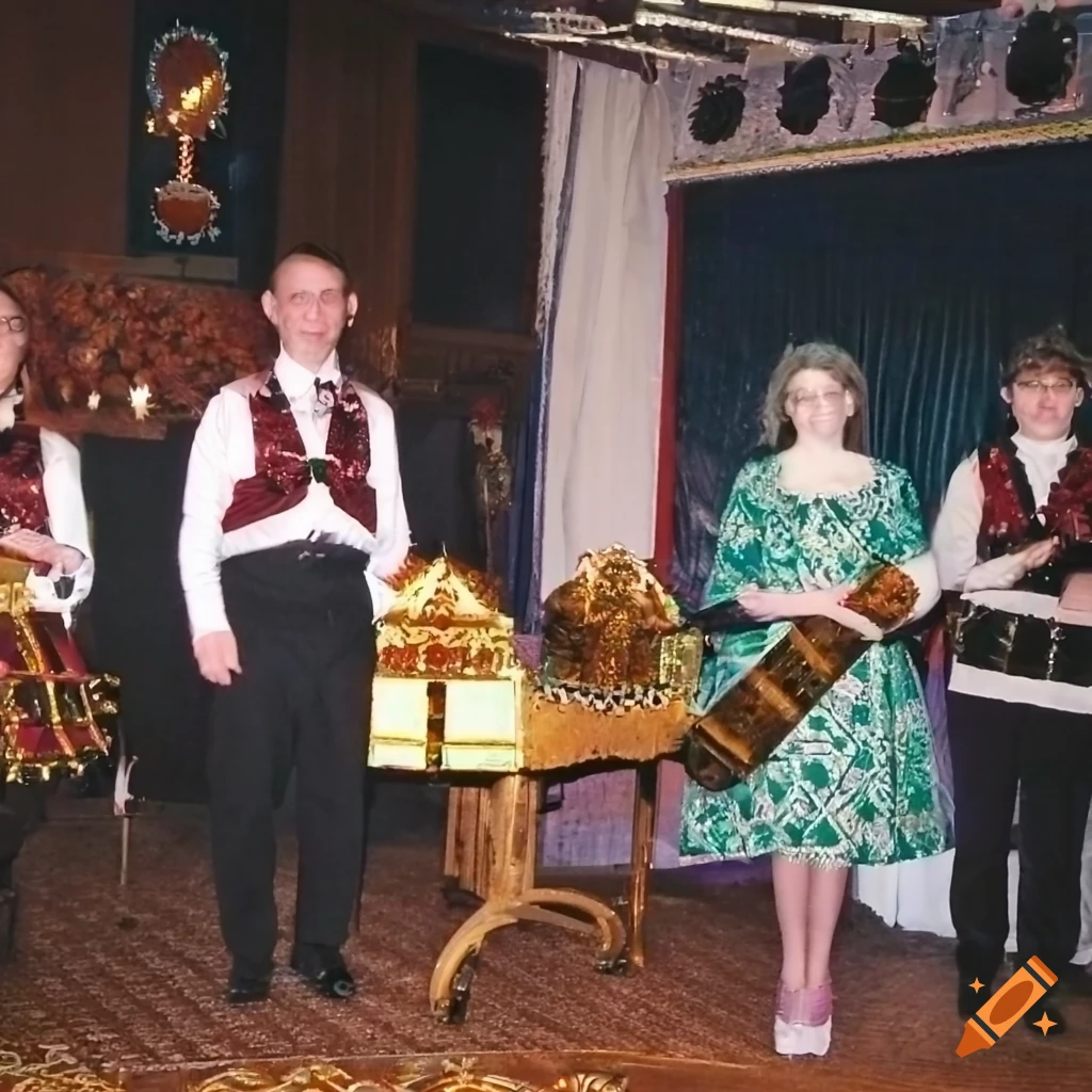 Gaelic music hall with Christmas fair merchandise