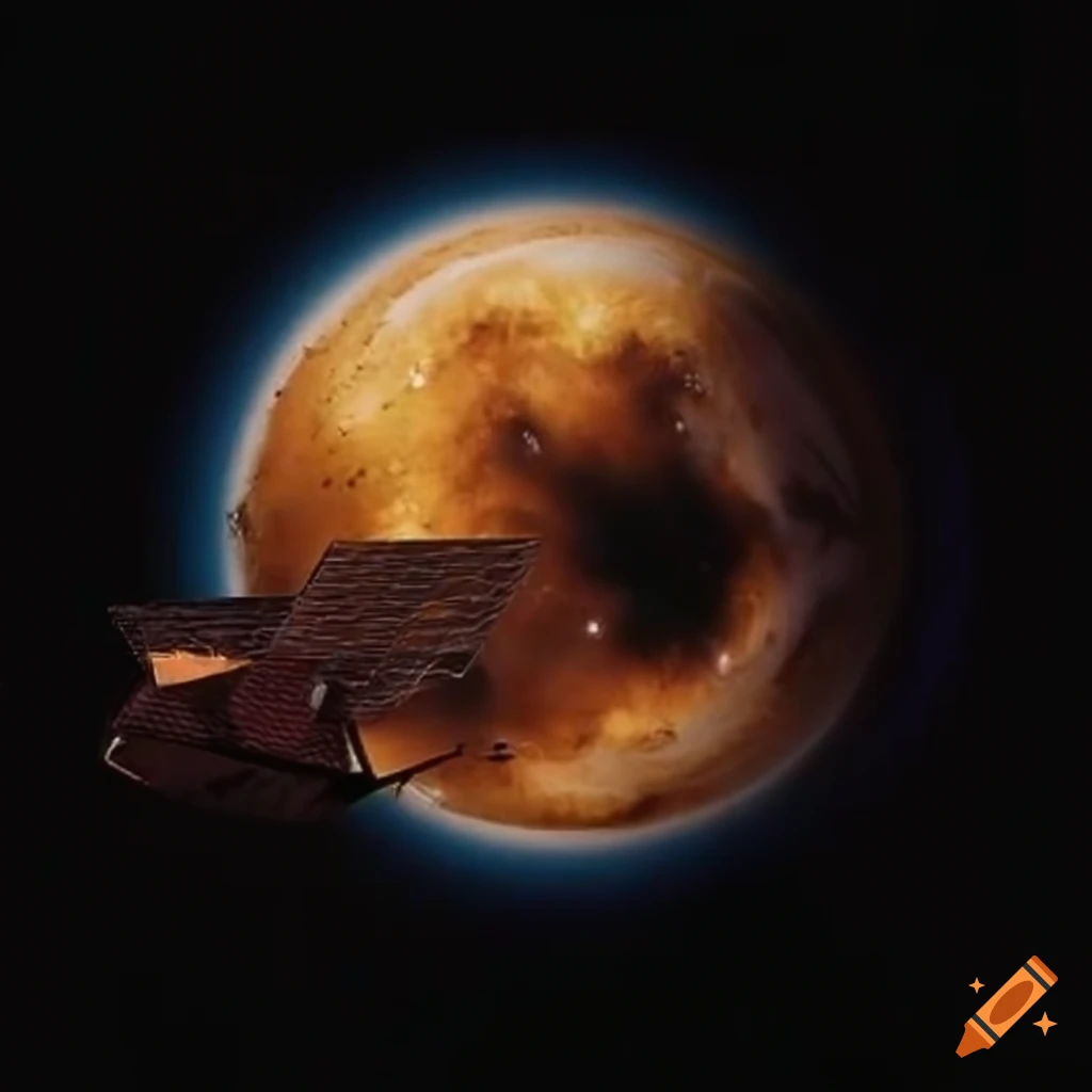 Satellite briser par le temps