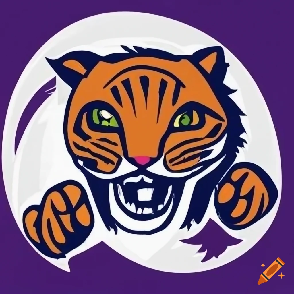 School logo for the 20th Anniversary of Mountain View with a wild cat design
