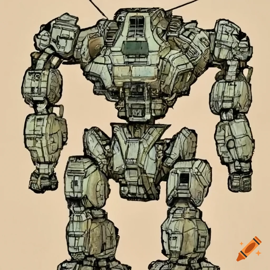 Battletech Raptor Ii Battletech artwork inspired by Sandro Botticelli on Craiyon