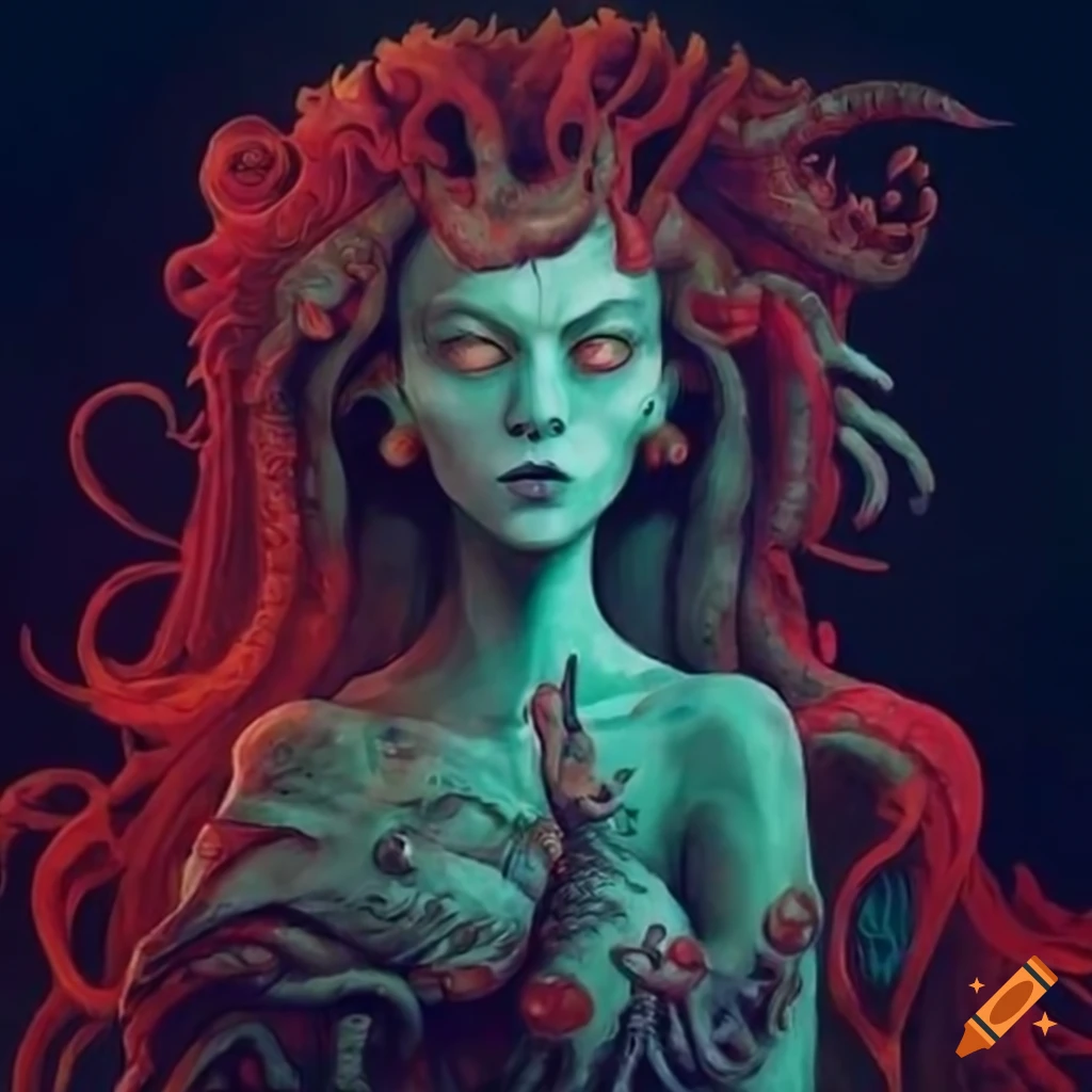 Charming feminine representation of Cthulhu