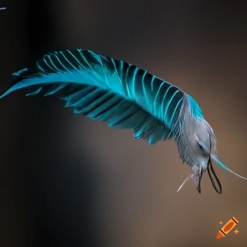 Feathers on a tail