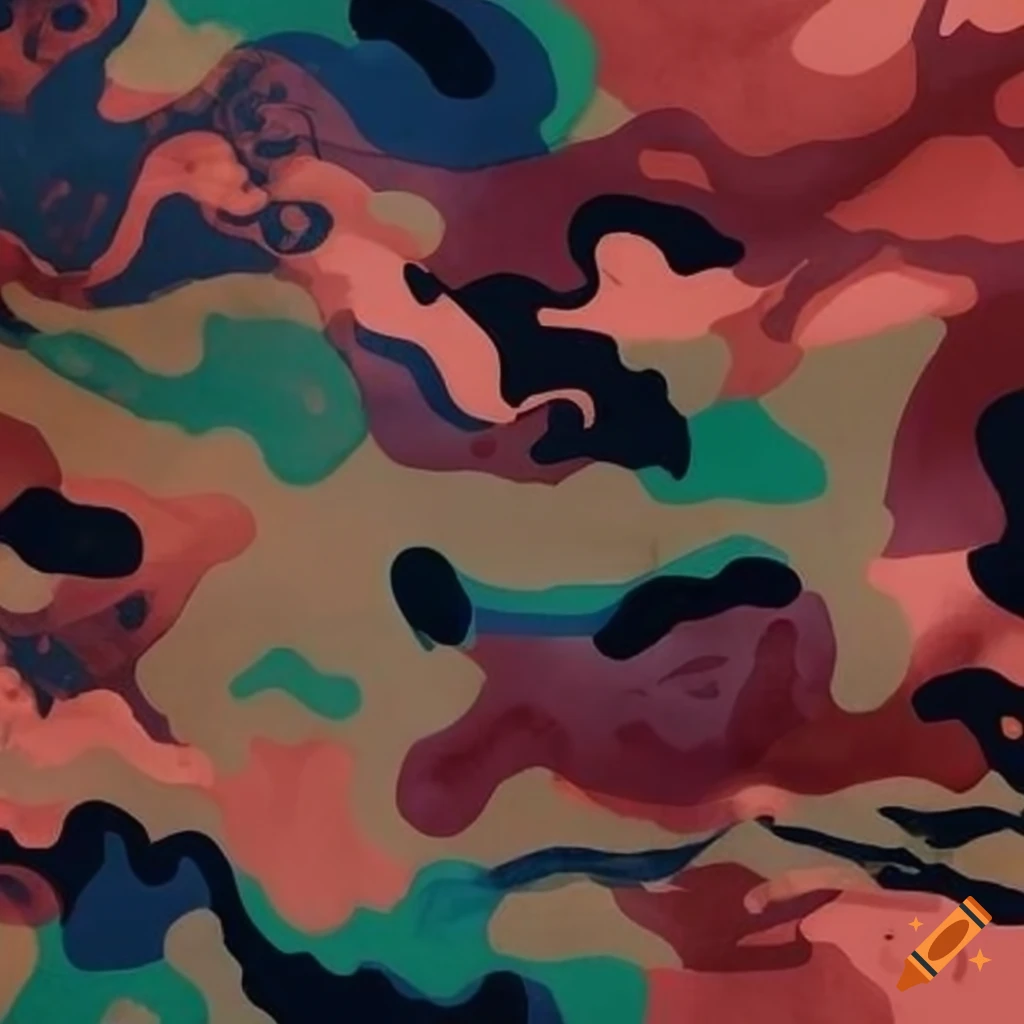 Batik camouflage design