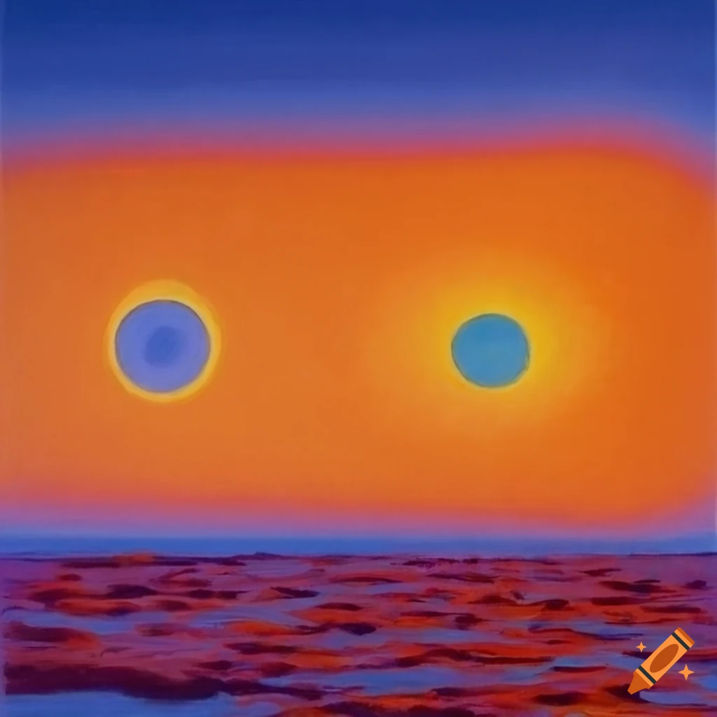 Portal to a seaside dimension by George Tooker with bright colors