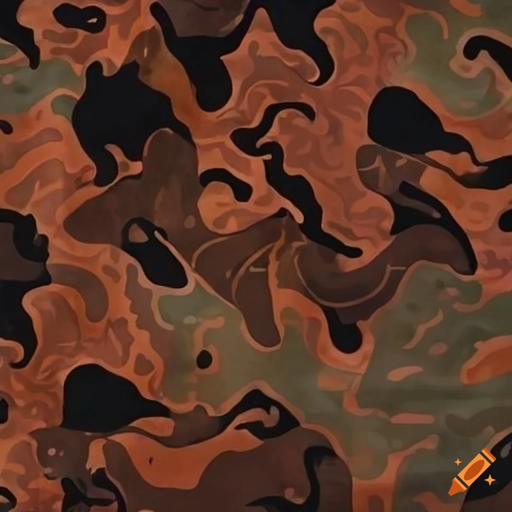 Batik camouflage design