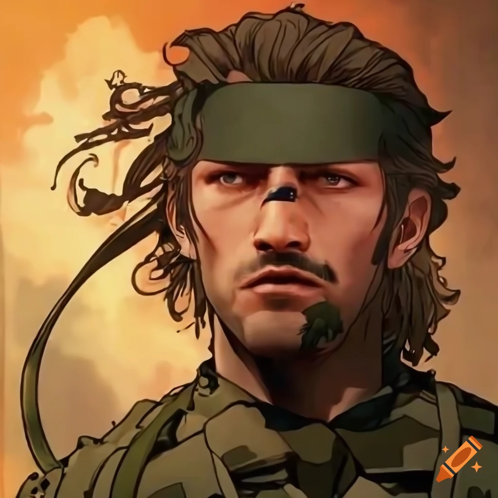 Korean Metal Gear Solid with Alphonse Mucha influences
