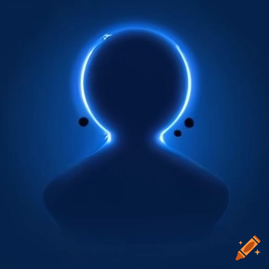 Creepy anonymous profile picture template for social media