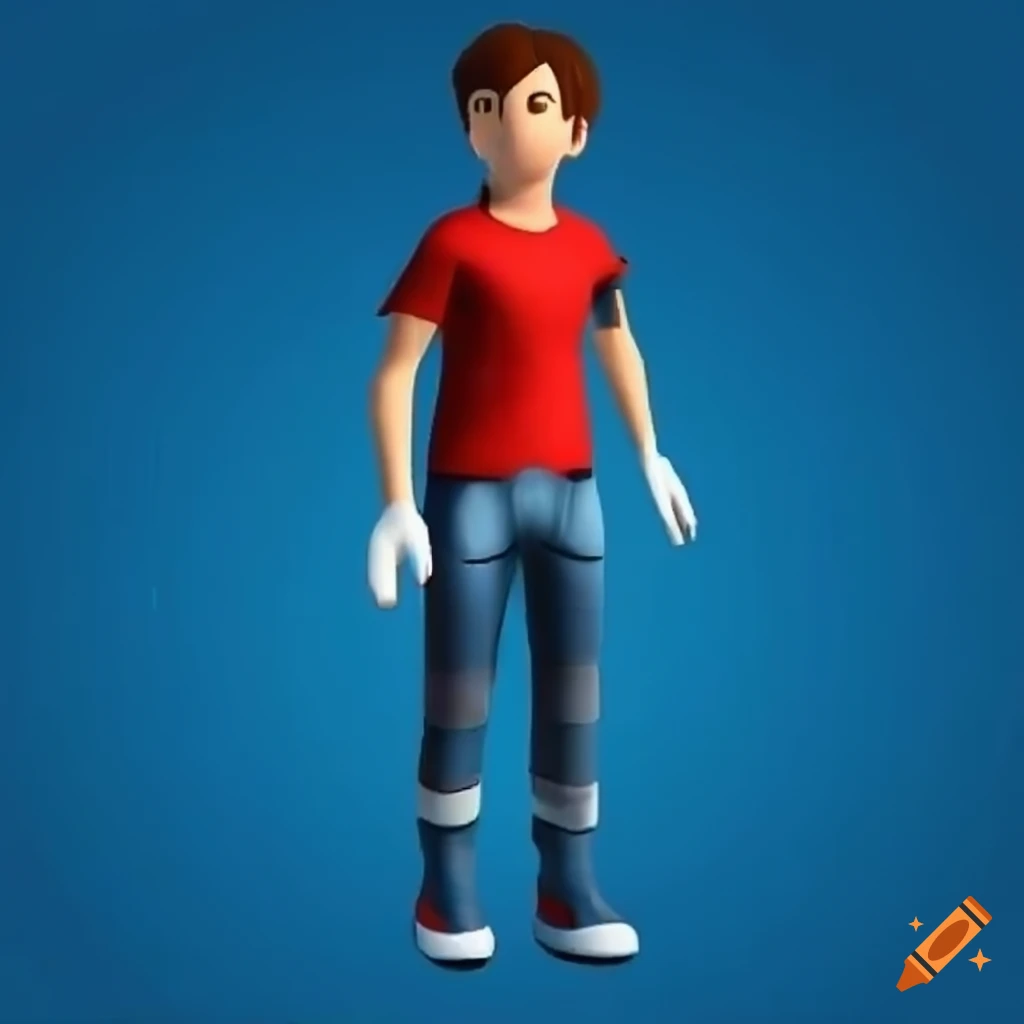 3D platformer game cover featuring a man with red shirt and blue pants